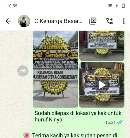 Pengiriman Papan Bunga Duka Wonokusumo Semampir